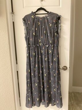 Ted Baker Women’s Floral Ruffle Midi Dress